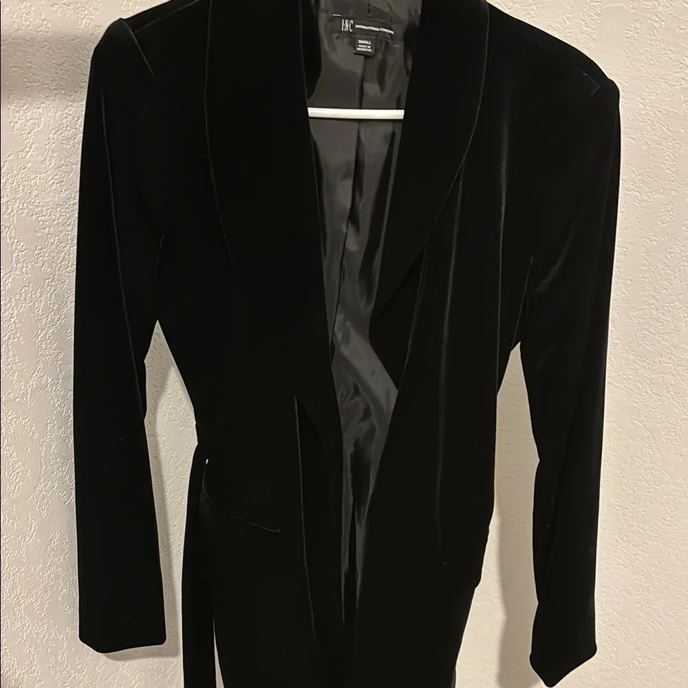 INC Women's Black Velvet Blazer - Picture 6 of 8